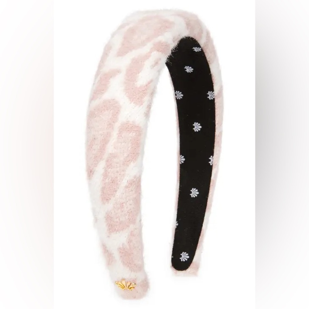 Lele Sadoughi New Leopard‎ Knit Alice Headband in Pink LSHA1214PL - Picture 2 of 16